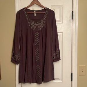 Monoreno tan boho bohemian dress small Anthropologie New $68